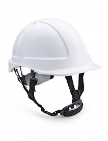 Beeswift Reduced peak industrial safety helmet – white